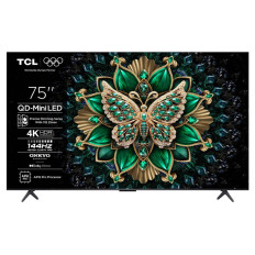 TCL 4K QD-Mini LED TV 75C61K, Google TV, 144Hz, Onkyo zvok z Dolby Atmos
