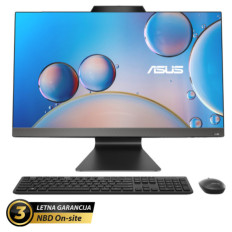 Računalnik AIO Asus 60,5 cm 23,8" 1920x1080 M3402 R5-7520U/16GB /512GB/AMD grafika HDMI /90W-89%/Brez OS (90PT03L2-M00R00)