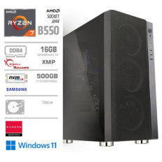 Računalnik MEGA TWR 6000Y R7-5750G/B550/16GB/500GB/AMD Vega 8-VGA HDMI DVI /550W-88%/Win11Pro