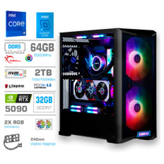 Računalnik MEGA TWR S10 i9-14900K/RTX5090/64GB-DDR5/2TB-4.0/1000W/Brez OS/črna RGB
