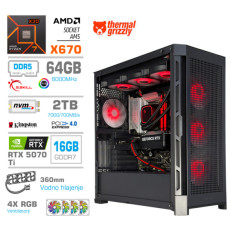 Računalnik MEGA TWR S11 R7-9800X3D/RTX5070Ti/64GB-DDR5/2TB-4.0/1050W/Brez OS/črna RGB