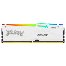 RAM DDR5 16GB 6000 FURY Beast White RGB EXPO, CL30, DIMM