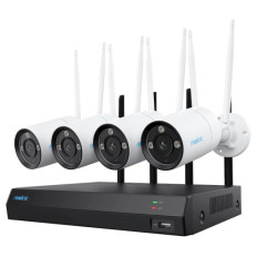 Reolink NVR snemalnik NVS12-8MB4W 4K, Wi-FI 6, 2TB HDD, 12 kanalni NVR, 4x Kamera