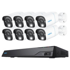 Reolink NVR snemalnik NVS16-12MB8 4K, 12MP, 16 kanalni NVR, 4TB HDD, 8x kamera POE