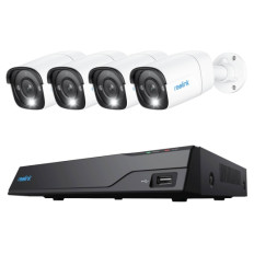 Reolink NVR snemalnik NVS8-12MB4 4K, 12MP, 8 kanalni NVR, 2TB HDD, 4x kamera POE