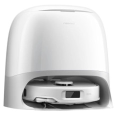 Roborock Qrevo Curv 5A1 robotski sesalnik s samopraznilno postajo, bel