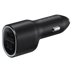 SAMSUNG AVTOPOLNILEC DVOJNI 40W USB TYPE C 25W + USB TYPE A 15W ČRN