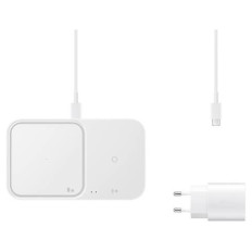 SAMSUNG BREZŽIČNA POLNILNA DUO POSTAJA +ADAPTER IN KABEL 15W BELA