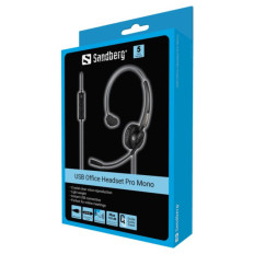 Sandberg slušalke z mikrofonom USB Office Headset Pro