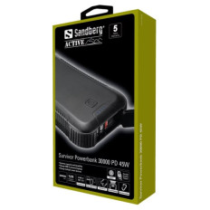 Sandberg Survivor Powerbank 30000 PowerDelivery 45W prenosna baterija z LED svetilko