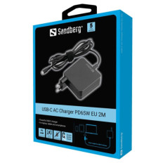 Sandberg USB-C polnilnik PD65W EU 2M