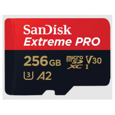 SANDISK Extreme PRO microSDXC 256GB UHS-I 4K UHD (SDSQXCD-256G-GN6MA) spominska kartica