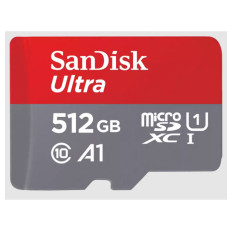 SANDISK Ultra microSDXC 512GB UHS-I FHD SD adapter (SDSQUAC-512G-GN6MA) spominska kartica