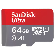 SANDISK Ultra microSDXC 64GB UHS-I FHD SD adapter (SDSQUAB-064G-GN6MA) spominska kartica