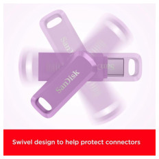 SanDisk USB 128GB Ultra Dual Drive Go USB Type-C 400MB/s sivka