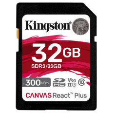 SDHC KINGSTON 32GB Canvas REACT Plus, 300