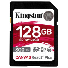 SDXC KINGSTON 128GB Canvas REACT Plus, 300