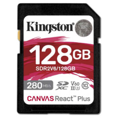 SDXC KINGSTON 128GB Canvas REACT Plus, 280