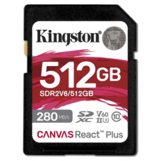 SDXC KINGSTON 512GB Canvas REACT Plus, 280