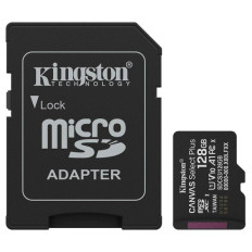 SDXC KINGSTON MICRO 128GB CANVAS SELECT Plus, 150MB