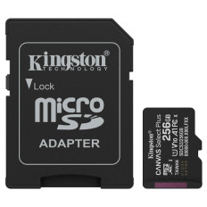 SDXC KINGSTON MICRO 256GB CANVAS SELECT Plus, 150MB