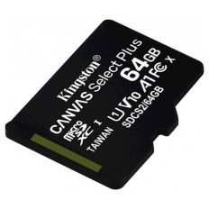 SDXC KINGSTON MICRO 64GB CANVAS SELECT Plus, 100 MB