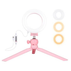 Selfie LED Ring svetlobni obroč Puluz tripod 12cm (PKT3091F)