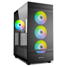 SHARKOON REBEL C50 RGB midiATX okno črno ohišje