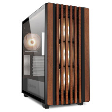 SHARKOON REBEL C70G midiATX RGB okno črno/rjavo gaming ohišje