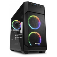 SHARKOON V1000 mATX RGB okno gaming črno ohišje