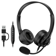 Slušalke Genius HS-235U AI,Black,USB A+C