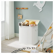 SONGMICS Košara za perilo White 3 x 50L bela, LCB091W01