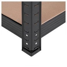 SONGMICS Regal 40 x 90 x 180 cm rjavo-črna, GLR040B01