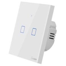 SONOFF pametno stensko stikalo Wi-Fi dvojno T0EU2C-TX