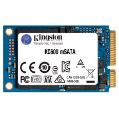SSD Kingston mSATA 256GB KC600, SATA 3.0, 550