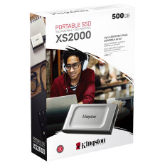 SSD Kingston prenosni 500GB XS2000, USB C 3.2, 2000