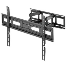 Stenski TV nosilec roka 37''-80'' MANHATTAN, 40kg, dvojna roka, naklon -15° do 5°, črne barve