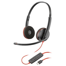 Stereo naglavne slušalke Poly Blackwire C3220 USB-C + nosilna torbica