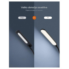 TaoTronics LED kovinska talna svetilka 72, visoka 176cm - DL072 črna