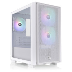 THERMALTAKE Versa H16 TG ARGB Snow Micro-ATX okno belo ohišje