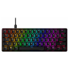 Tipkovnica HP HyperX Alloy Origins 60 RGB, manjši format, mehanična, HyperX Red, linear, US