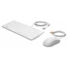 Tipkovnica z miško HP USB Healthcare izdaja, bela