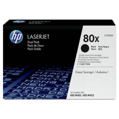 TONER HP 80X ČRN DVOJNO PAKIRANJE ZA 2X 6.900 STRANI