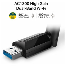 TP-LINK Archer T3U PLUS 1300Mbps Dual Band brezžična USB mrežna kartica