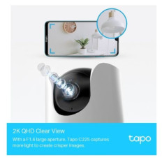 TP-LINK Tapo C225 2k QHD 2560 × 1440px WiFi AI Pan/Tilt varnostna kamera
