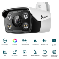 TP-LINK VIGI 4MP zunanja Full-Color Bullet mrežna kamera (do 2560 × 1440 H.265+ 30fps)