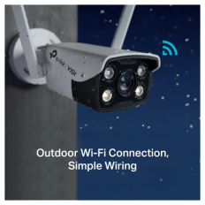 TP-LINK VIGI 4MP zunanja Full-Color Wi-Fi Bullet mrežna kamera (do 2560 × 1440 H.265+ 30fps)