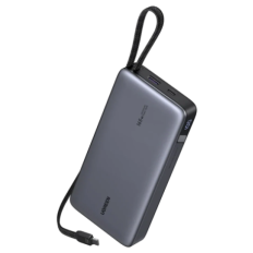 Ugreen 165W 25000mAh prenosna baterija z vgrajenim kablom