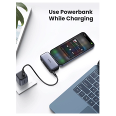 Ugreen 5000mAh 22,5W USB-C polnilna baterija z vgrajenim USB-C priključkom in LED zaslonom