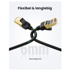 Ugreen Cat7 RJ45 gigabitni mrežni kabel 10 Gbps, 600 Mhz/s 2m